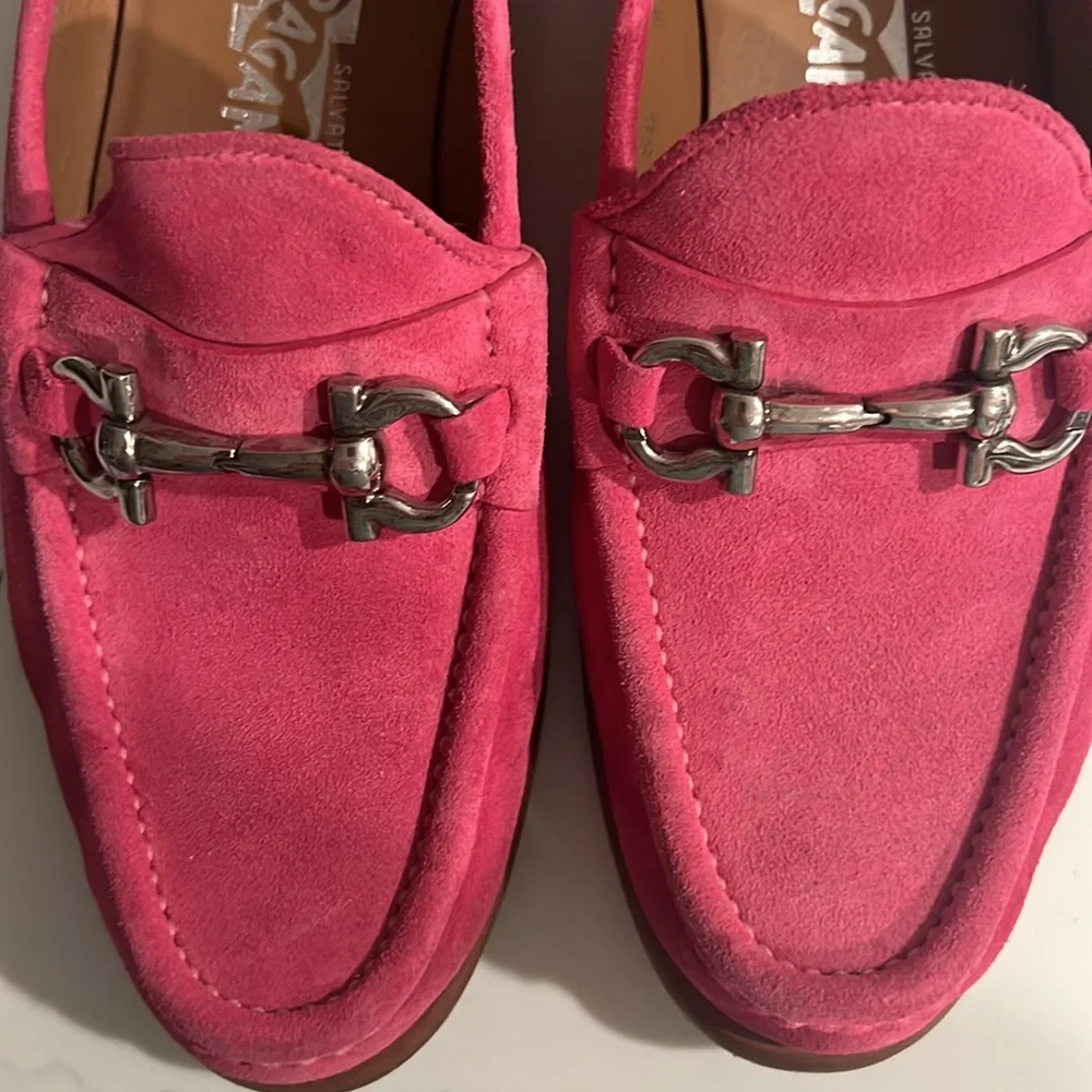 💗Salvatore Ferragamo hot pink loafers - Picture 11 of 12